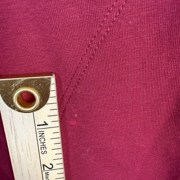 Peruvian Connection Red Oversized hooded Tunic XL - Picture 6 of 9